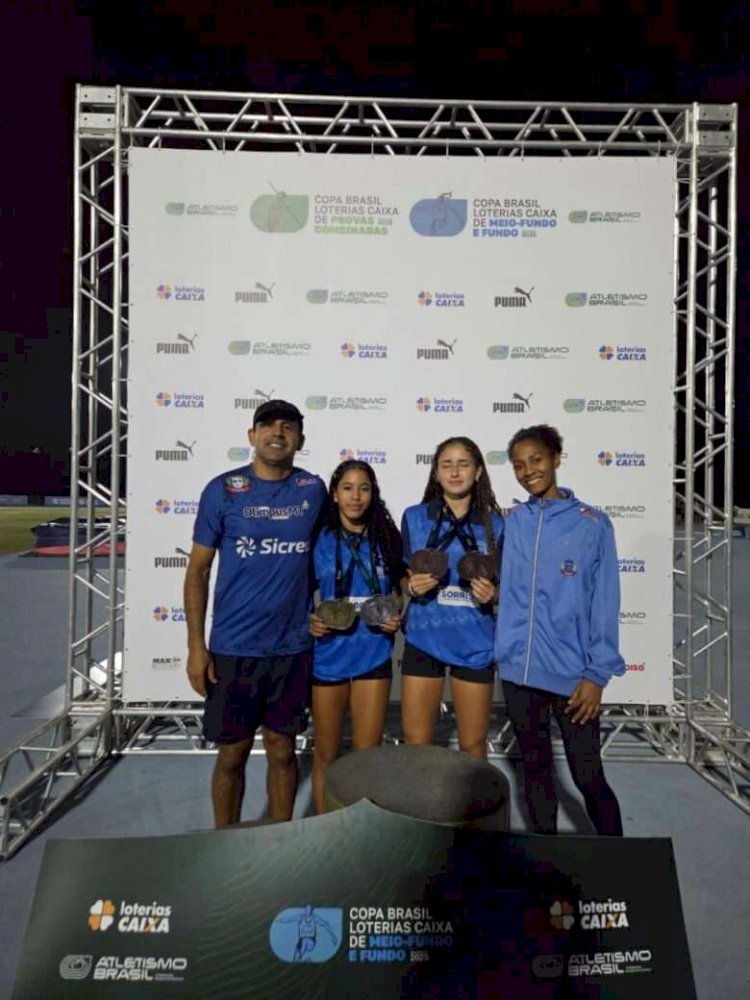 Atletas de Sorriso conquistam quatro medalhas na Copa Brasil de Atletismo