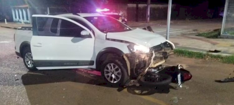 Adolescente morre em acidente de trânsito entre moto e carro em Rondonópolis, MT