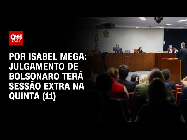 Análise: Julgamento de Bolsonaro terá sessão extra na quinta (11) | AGORA CNN